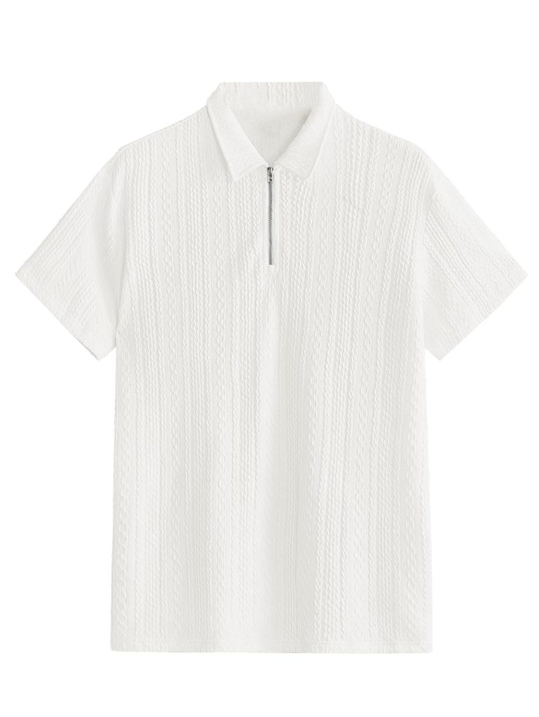 TAGDO Men's Jacquard Chain Polo Shirt (2020)