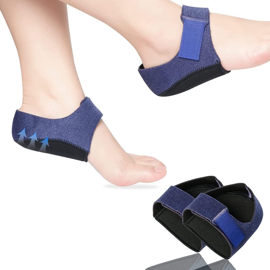 Gel Heel cups Silicon Heel Pad for Heel Ankle Pain, Heel Spur Shoe Support Pad for Men and Women Shock Cushion Pad for Heels Cushion Heel Blue (GEL PAD BLUE PAIR)