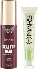 MARS Long Lasting Makeup Fixer With Healthy Glow Face Primer - 90 ml (Transparent)