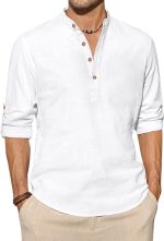 Univibe Men Solid Cotton Blend Straight Kurta Shirt