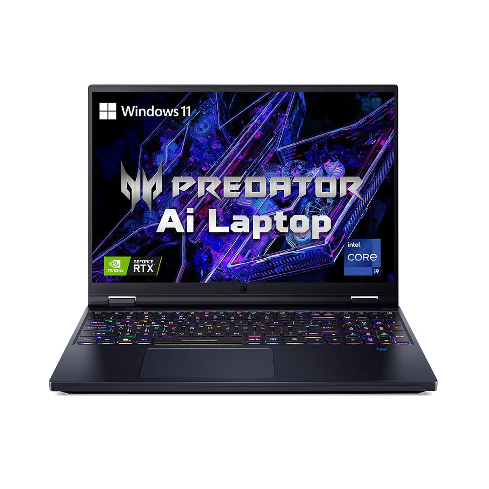 Acer Predator Helios 16 Gaming Laptop 14th Gen Intel Core i9 Processor (Windows 11 Home/16 GB/1 TB SSD/NVIDIA GeForce RTX 4070) PH16-72 with 40.64 cm (16") WQXGA Display