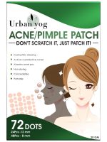 Urban Yog Acne Pimple Patch for Face (72 dots) | Waterproof Patches for Active Acne | Absorbs Pimple Overnight and Reduces Excess Oil | Facial Patches with 100% Hydrocolloid