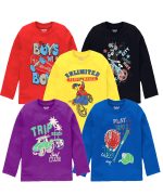 kiddeo Boys Full Sleeve t Shirts(2k18)(03)(Pack of 5)