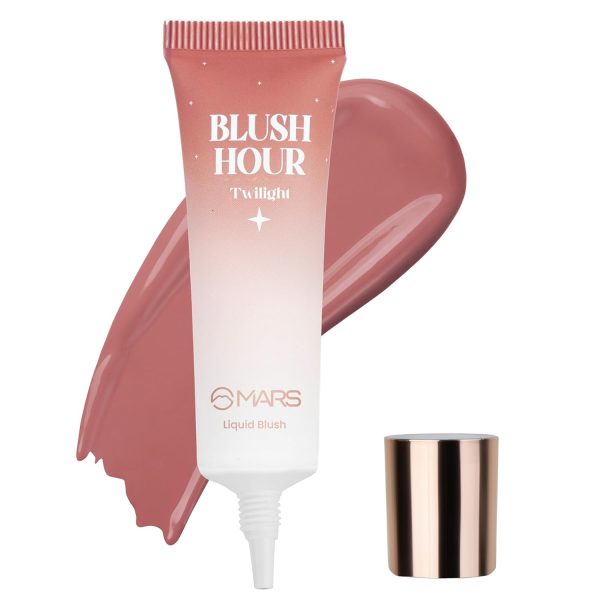 MARS Liquid Blush Hour | Dewy-Matte Finish | Highly Pigmented | Lightweight & Long-Lasting Formula | Effortless Application (12 ml) (02-TWILIGHT)