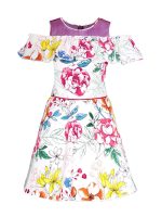 Naughty Ninos Girls Pleated Knee Length Dress