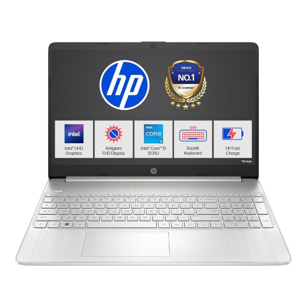 HP 15s Core i5 12th Gen (8GB RAM/512GB SSD/FHD/15.6" (39.6 cm)/Windows 11/MS Office/Backlit Keyboard/Silver/1.69 kg) fq5329TU Laptop