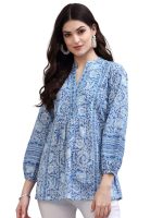 rytras Women's Floral Printed Cotton Regular Fit Top