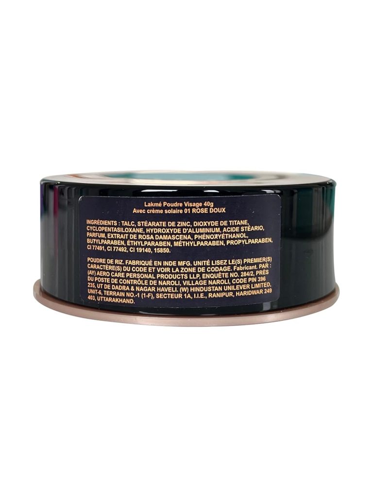 Lakme Rose Loose Face Powder with Sunscreen, Soft Pink, Face Makeup for a Rosy Glow - Matte Finish for Oily Skin Control, 40 g