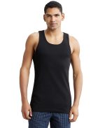 Jockey 9922 Men's Super Combed Cotton Rib Slim Fit Racer Back Styling Round Neck Gym Vest