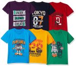 T2F Boy's Plain Regular fit T-Shirt (Pack of 6)