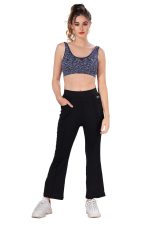 TRASA Bootcut Yoga Pants with 2 Pocket |High Waist Workout Stretchable Flared Leggings Gym wear/Active Wear Work Pants for Women - Available Sizes - S, M, L, XL, 2XL,3XL,4XL