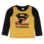 Superman by Wear Your Mind Boy's Plain Regular fit Long Sleeve Top (WB.SM.BTF011.2_Yellow 2-3Y)