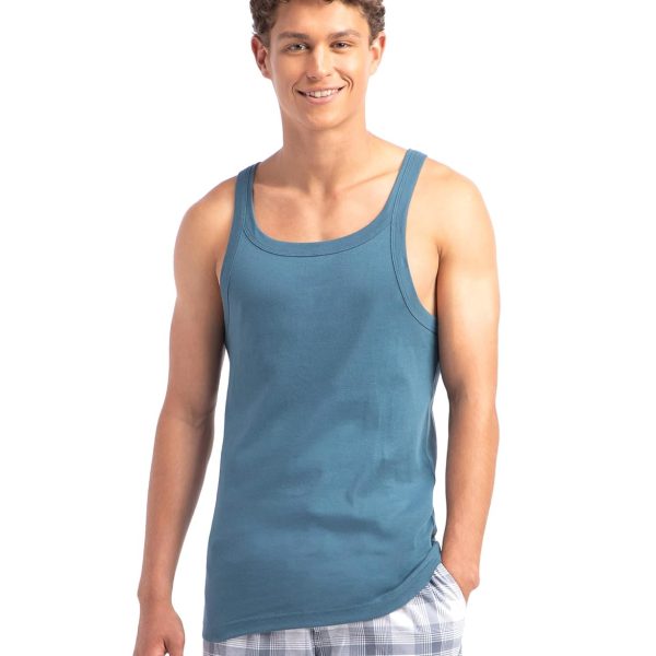 Jockey Men's Super Combed Cotton Regular Fit US26 Rib Square Neckline Gym Vest