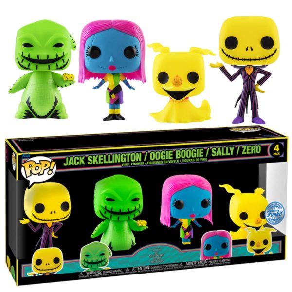 Disney Pack 4 Figurines POP! Movies Vinyl Nightmare Before Christmas (EMEA) 9 cm