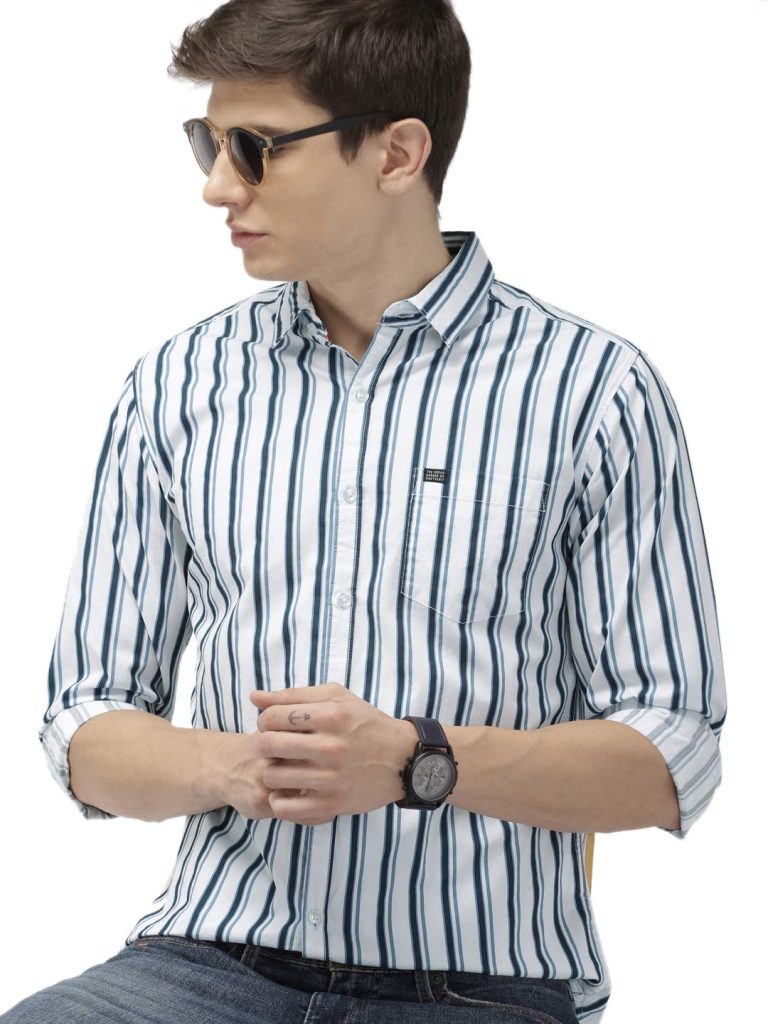 The Indian Garage Co Men's Cotton Slim Fit Shirt