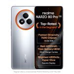 realme NARZO 80 Pro 5G (Speed Silver,12GB+256GB) | Segment's 1st MediaTek Dimensity 7400 Chipset | 6000mAh Titan Battery + 80W Ultra Charge | 4500nits HyperGlow Esports Display | IP69 Waterproof