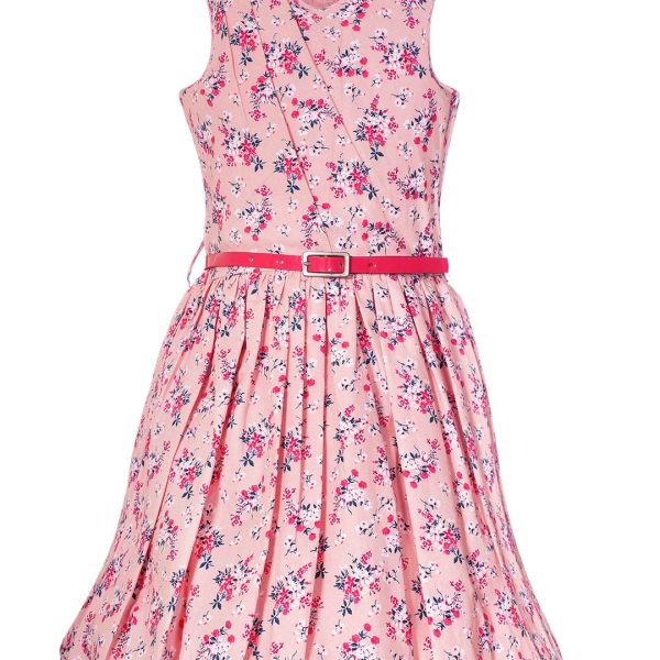 Naughty Ninos Girl Pleated Knee Length Dress