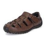 Centrino Men's Casual Fisherman Adjustable Sporty Summer Closed Comfortable Toe Sandals with Premium PU Padding (6114)