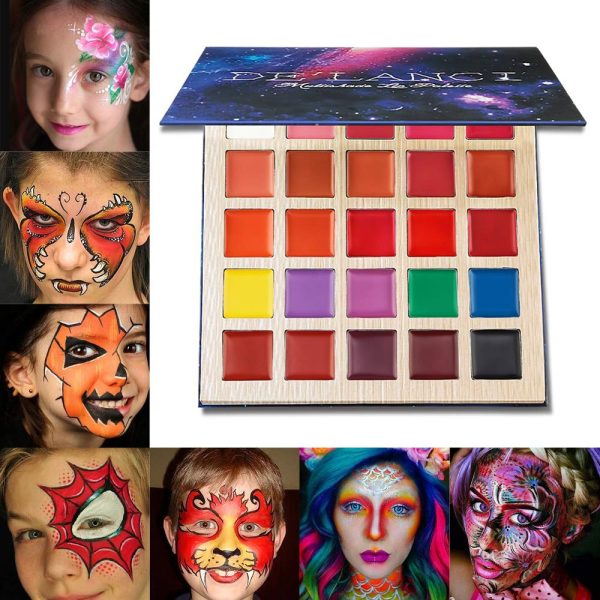DE'LANCI 25 Color Lipstick Palette - Multishade Cream Lip Gloss Makeup Palette Professional Cosmetic Lip Contouring Kit