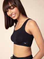 NYKD Everyday Wireless & Non Padded Support Shaper Sports Bra for Women | Soft Cup & Full Coverage Easy Peasy Slip Bra - NYB113