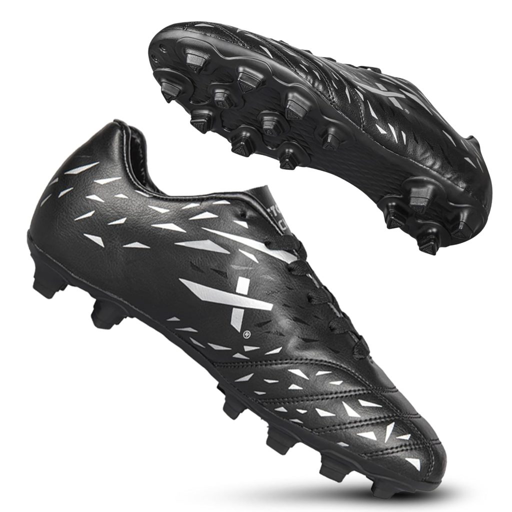 Vector X Kick-X Football Studs for Men/Sports and Athletic Footwear with TPU Sole, Synthetic Leather Upper/Textured Pattern/Comfortable Football Soccer Shoes