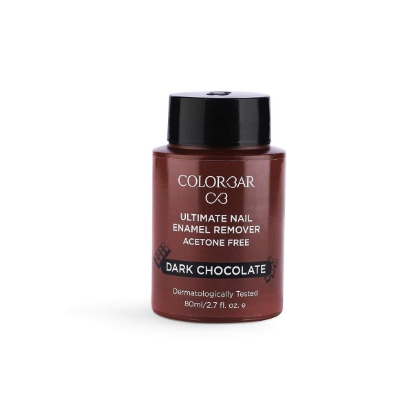 Colorbar Ultimate Nail Enamel Remover, Dark Chocolate, 80ml | Paraben Free | Enriched with Protein and Vitamin B5 | Infused with Olive Oil extracts | Strengthens and Moisturizes