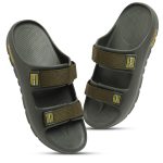 DOCTOR HEALTH SUPER SOFT Men's Orthopedic Double Strap Slippers – Ultra Soft EVA Footbed with Adjustable Straps & Arch Support | Anti-Skid Sliders for Heel Pain Relief, Everyday Comfort