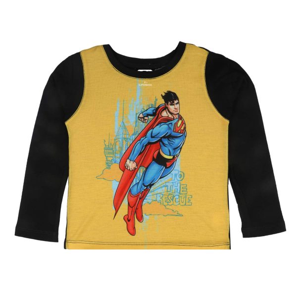 Superman by Wear Your Mind Boy's Regular Fit Long Sleeve Top