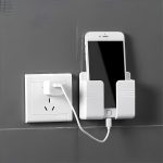 Gladiadora® Mobile Holder for Wall Mount Mobile Holder Storage Case for Remote, Wall Mount Mobile Stand for Wall- (White)