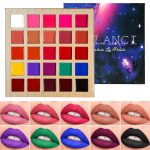 COSLUXE Lip Makeup Palette, Long Lasting Wear Lip Care Moisturizing #DE'LANCI Lipstick Set,Pigmented Festival Halloween Body Face Paint 25 Colors,Professional Blendable Lip Makeup for Girl/Women/Kids-All Skin