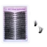 MAYCREATE® 252PCS Wispy Lash Clusters Natural Eyelash Clusters 60D Cluster Eyelash Extensions 8-16mm Mix Thin & Invisible Lashes Individual Lashes DIY Lash Extension at Home