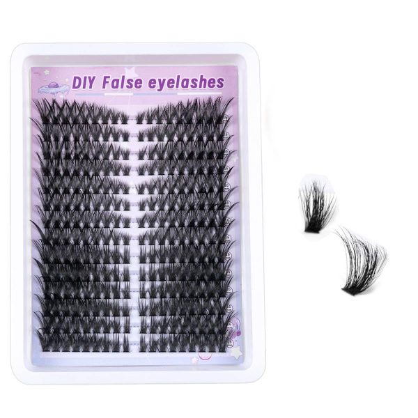 MAYCREATE® 252PCS Wispy Lash Clusters Natural Eyelash Clusters 60D Cluster Eyelash Extensions 8-16mm Mix Thin & Invisible Lashes Individual Lashes DIY Lash Extension at Home