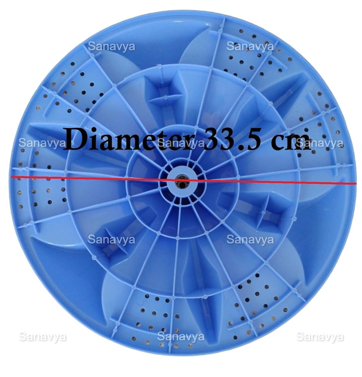 Sanavya Pulsator Compatible with Godrej 800pds | Godrej 800pd | Godrej 650pd Semi Automatic Washing Machine Blue (Round Shaft)