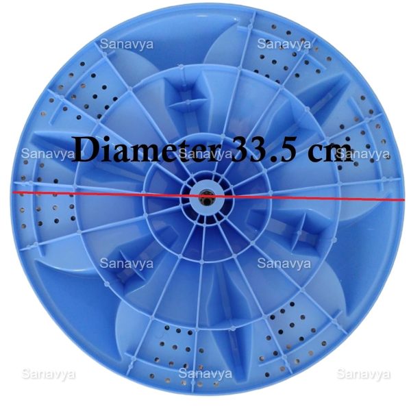 Sanavya Pulsator Compatible with Godrej 800pds | Godrej 800pd | Godrej 650pd Semi Automatic Washing Machine Blue (Round Shaft)