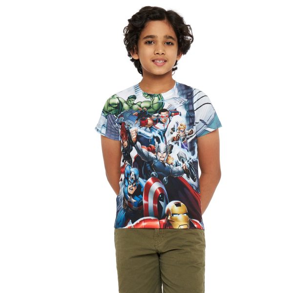 Marvel Avengers by Wear Your Mind Boy's Regular fit T-Shirt
