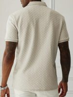 Trillion Jaqquard Men's Polo T Shirt for Men (Polyester Blend | Regular Fit)