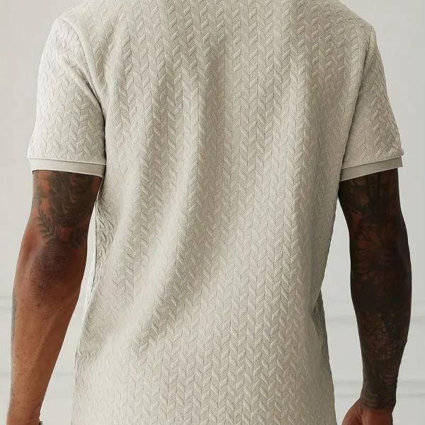 Trillion Jaqquard Men's Polo T Shirt for Men (Polyester Blend | Regular Fit)