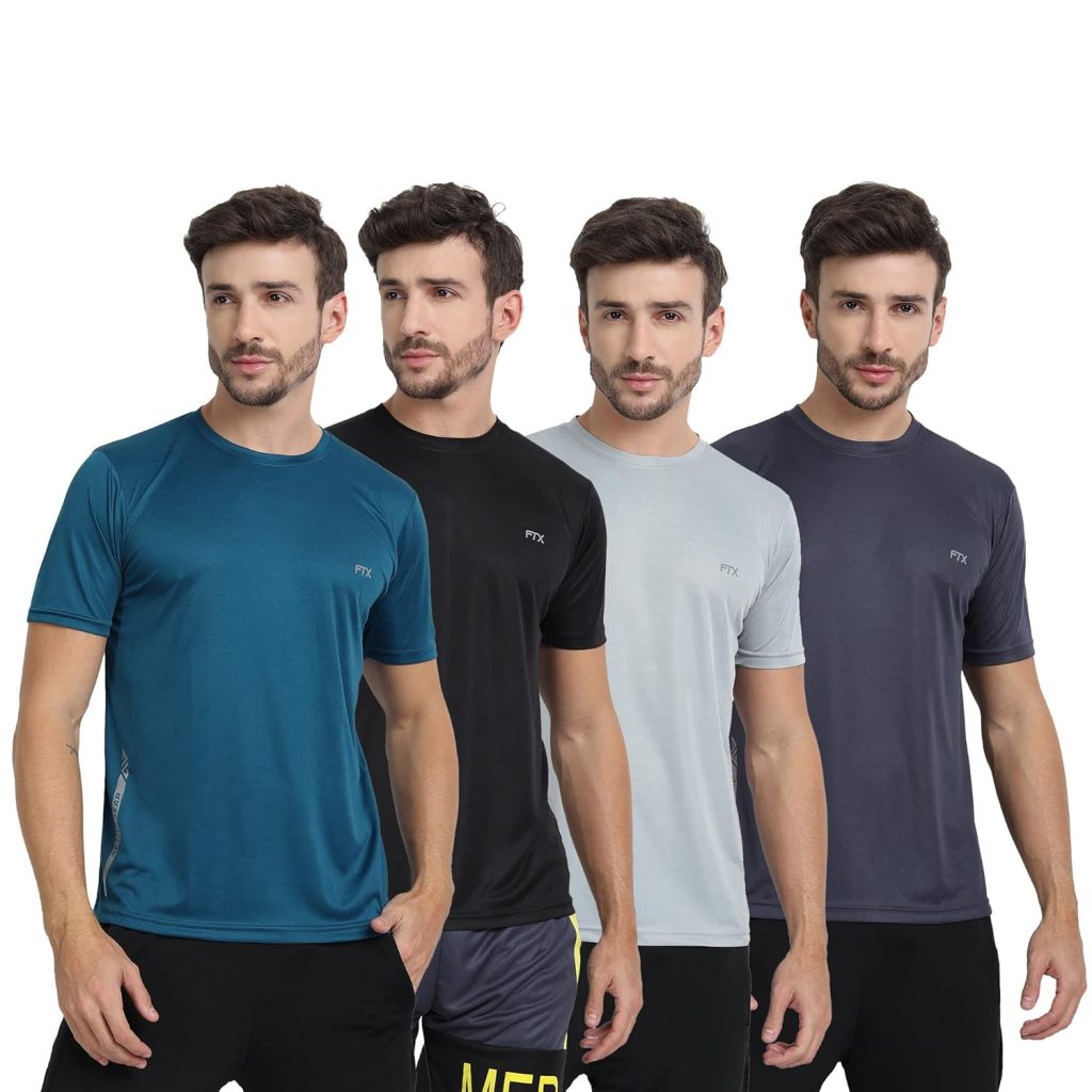 FTX Men's Solid Regular Fit T-Shirt
