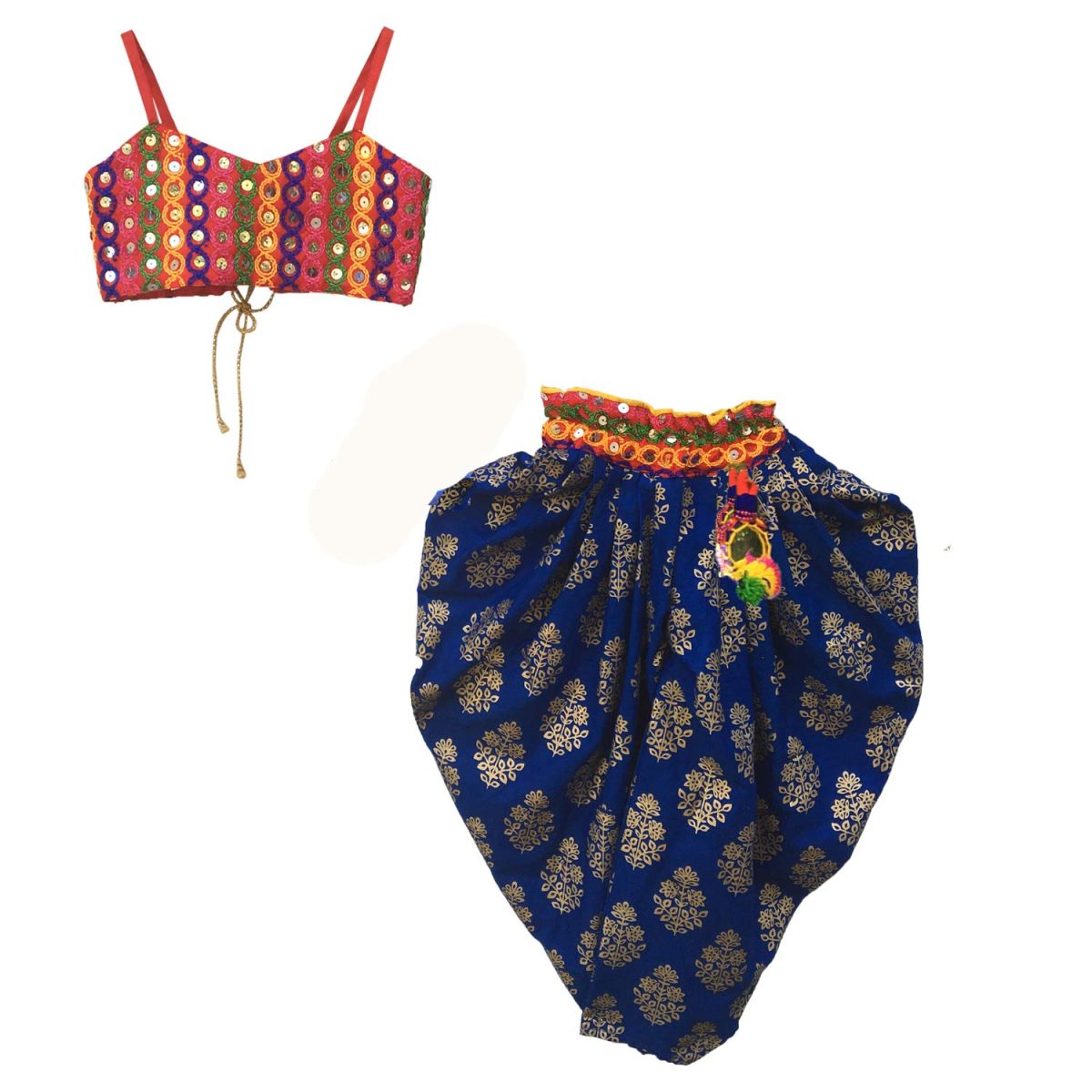 Aglare Girl's Pure Cotton Indo-Western Dhoti Dress,Dhoti salwar,ethnic Dress.Dhoti Dress..