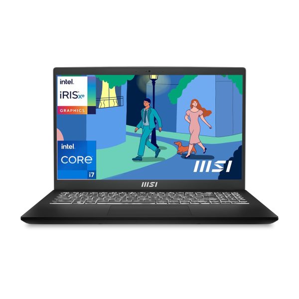 MSI Modern 15, Intel 12Th Gen I7-1255U, 40Cm FHD Thin & Light Laptop (16GB/1Tb NVME SSD/Windows 11 Home/Iris Xe Graphics/Classic Black/1.7Kg), B12MO-815IN