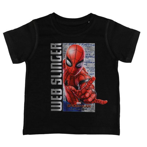 Marvel Spiderman by Wear Your Mind Boy's Solid Regular Fit T-Shirt