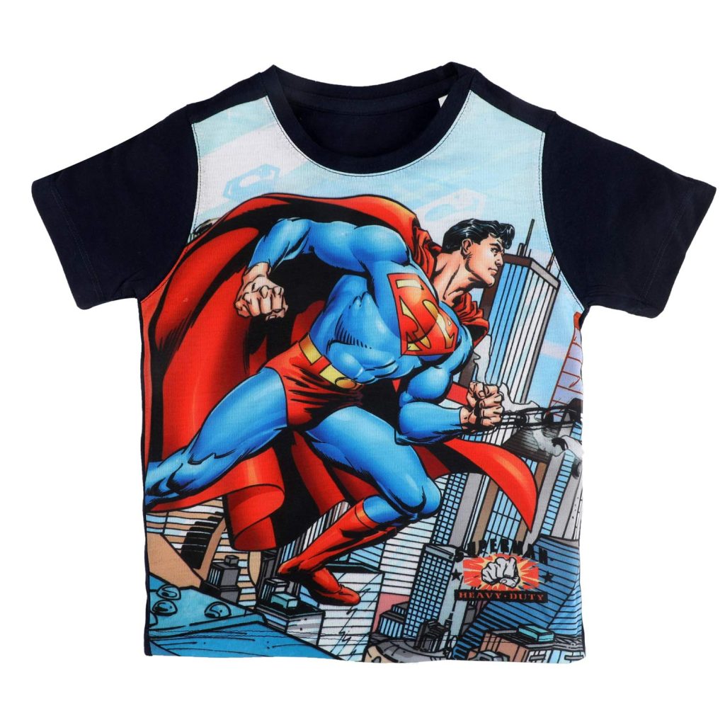 Superman by Wear Your Mind Boy's Regular Fit T-Shirt