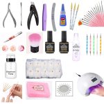 KALATIKA Nail art Kit Combo | Nail art Basic Tools | Nail Extension Kit | Nail art kit for Women