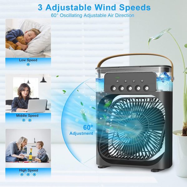 Drumstone (Enjoy calm Summer With 15 Years Warranty) Transform your environment with the White Portable Air Conditioner Fan. Perfect forr offices, and kitchens, this USB-mini cooler_Multicolor