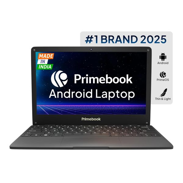 Primebook S WiFi, 2025(New) Android Based MediaTek MT8183 - (PrimeOS) Thin and Light Laptop (11.6 Inch, 1.065 Kg, Type C) (4GB/128GB eMMC Storage)
