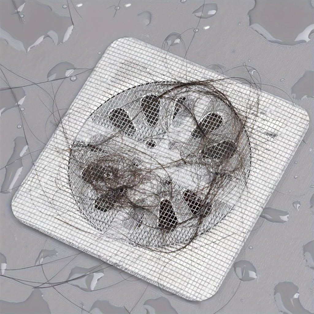 Proxism (20Pcs) Disposable Shower Cover Hair Catcher Shower Drain Mesh Stickers, Bathroom, Laundry, Bathtub, Kitchen Shower Drain Floor Sink Strainer Filter MeshS (20)