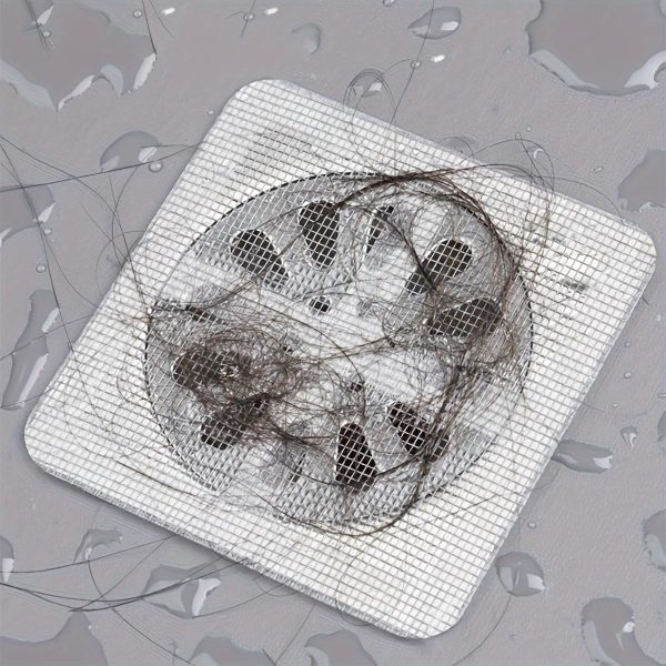 Proxism (20Pcs) Disposable Shower Cover Hair Catcher Shower Drain Mesh Stickers, Bathroom, Laundry, Bathtub, Kitchen Shower Drain Floor Sink Strainer Filter MeshS (20)