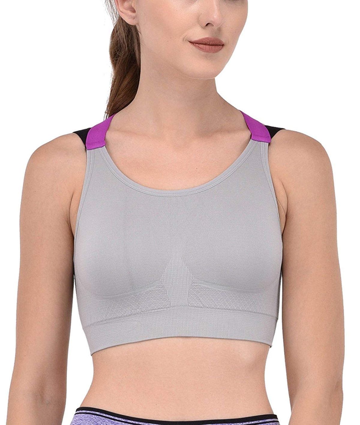 Dilency Sales Sports Bra for Women's/Girls (Gym,Yoga,Running,Workout) (Removable Pads) (30 to 34 Size)