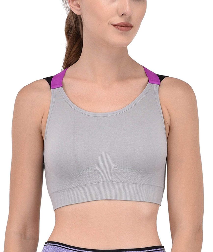 Dilency Sales Sports Bra for Women's/Girls (Gym,Yoga,Running,Workout) (Removable Pads) (30 to 34 Size)