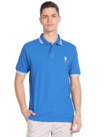 U.S. POLO ASSN. Men's Tipped Collar Pure Cotton Slim Fit Polo Shirt